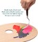 7 Pieces Painting Knife Set Spatula Palette Knife Stainless Steel Drawing Scraper Oil Painting Accessories with Wood Handle for Art Acrylic Draw Color Mixing Supplies(Redwood Color)